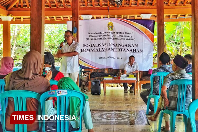 DPTR dan DPRD Bantul Sosialisasikan Masalahan Pertanahan di Padukuhan Sumberan