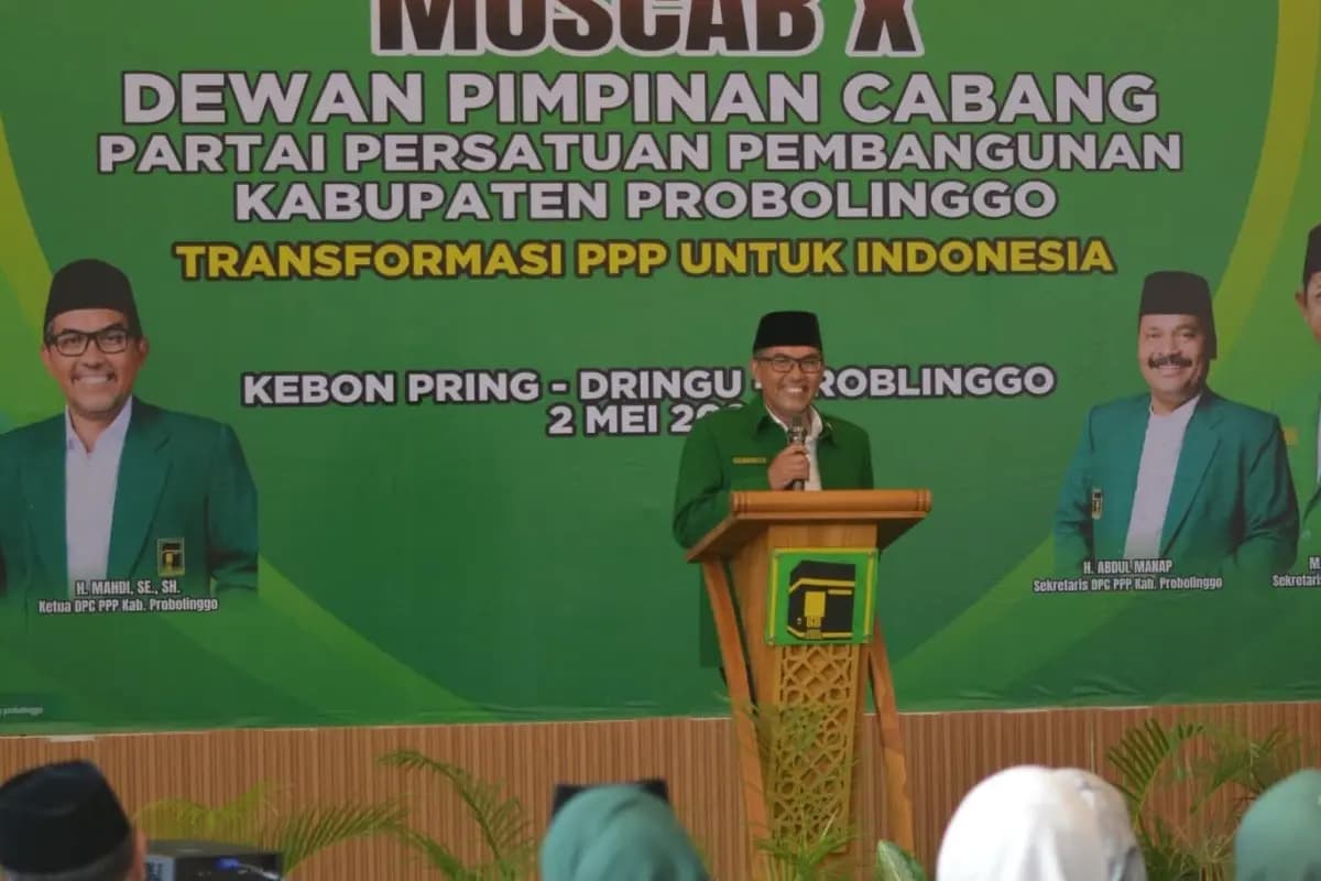 Hattrick! Habib Mahdi Terpilih Aklamasi Pimpin Kembali PPP Kabupaten Probolinggo